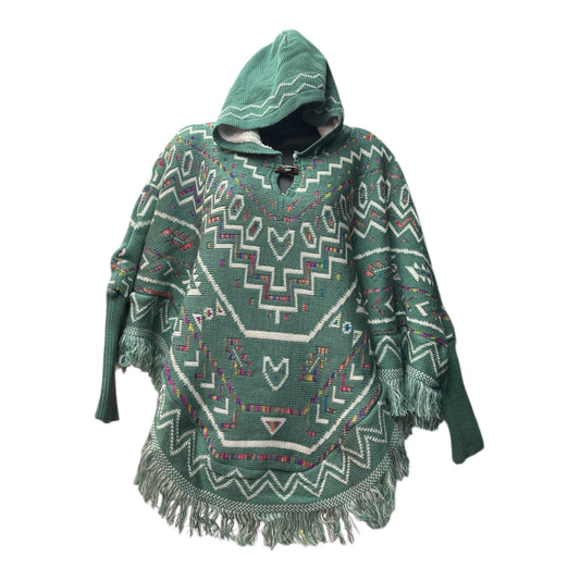 Sherpa Poncho With Sleeves and hoodie