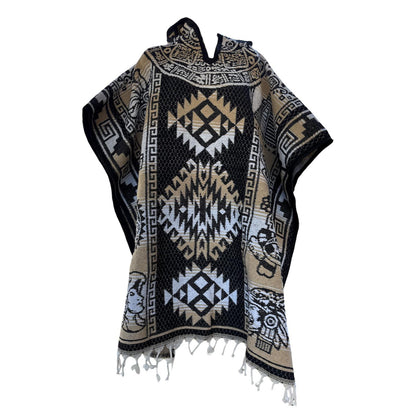 Mexican Poncho With hoodie