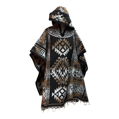 Mexican Poncho With hoodie