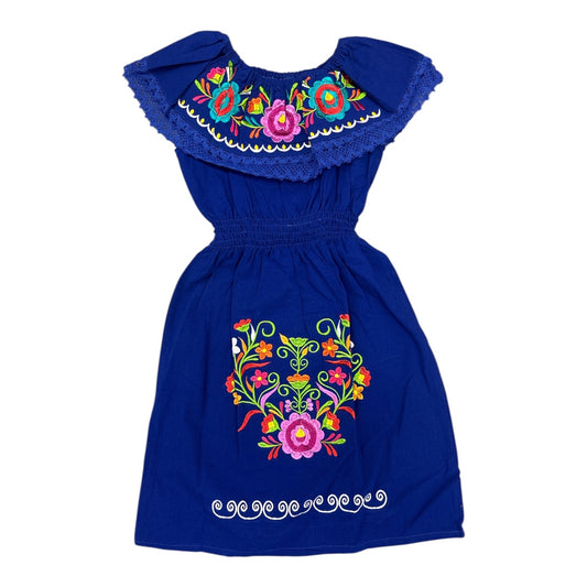 Girls Campesina Mexican Embroidered Dress