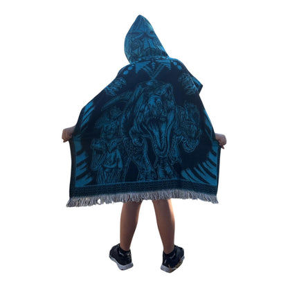 Kids Poncho with hoodie