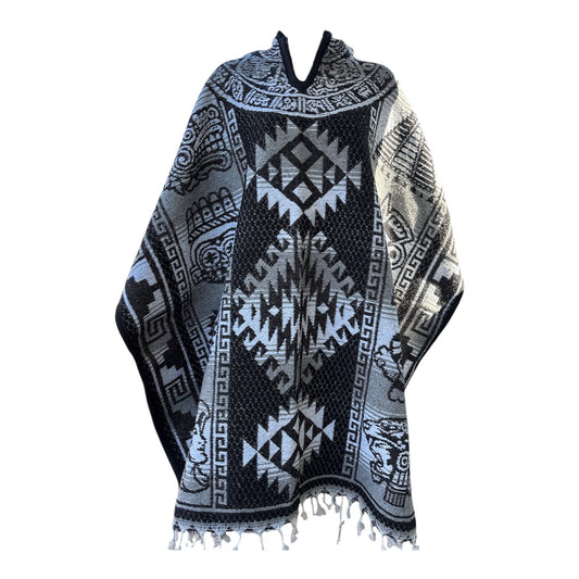Mexican Poncho With hoodie